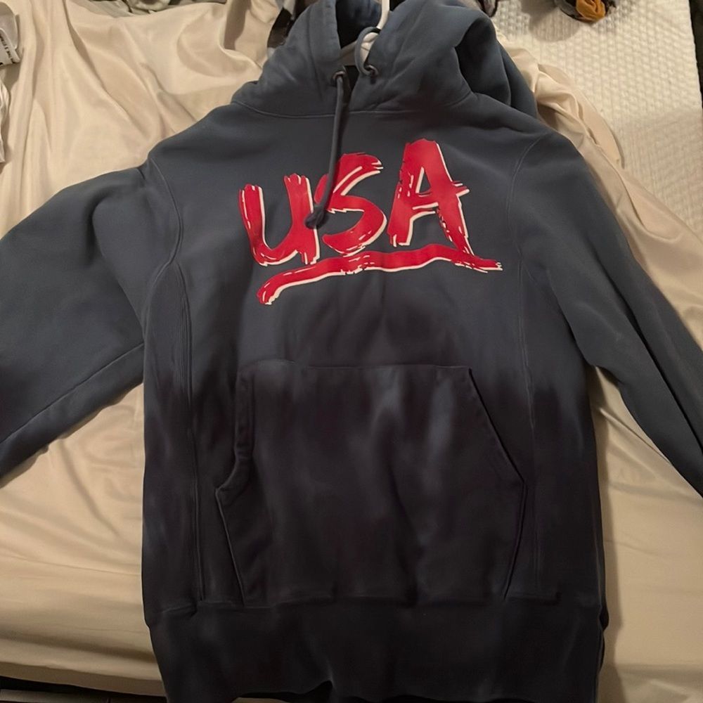 Champion Reverse Weave Dip Dye USA Hoodie